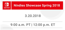 Nindie Showcase Coming March 20