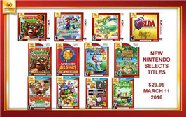 More 3DS, Wii, and Wii U Games Added To Nintendo Selects