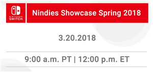 Nindie Showcase Coming March 20