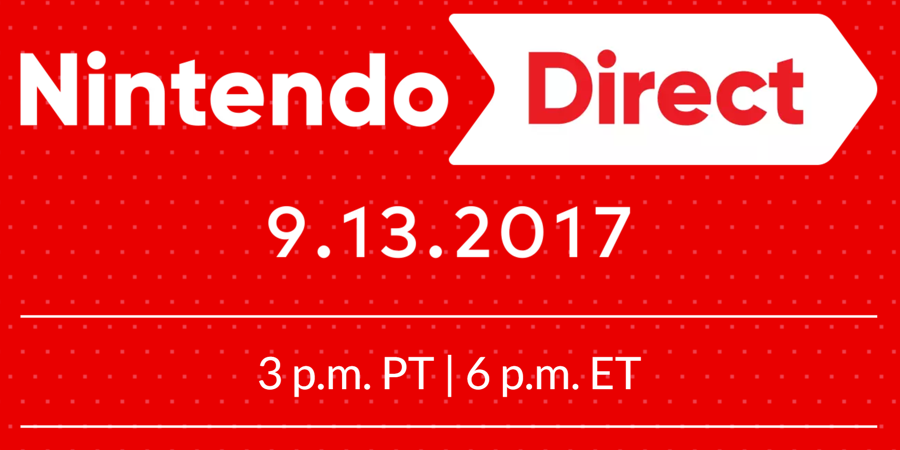 45 Minute Nintendo Direct Will Air on September 13