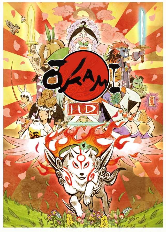 Okami HD Switch Artwork