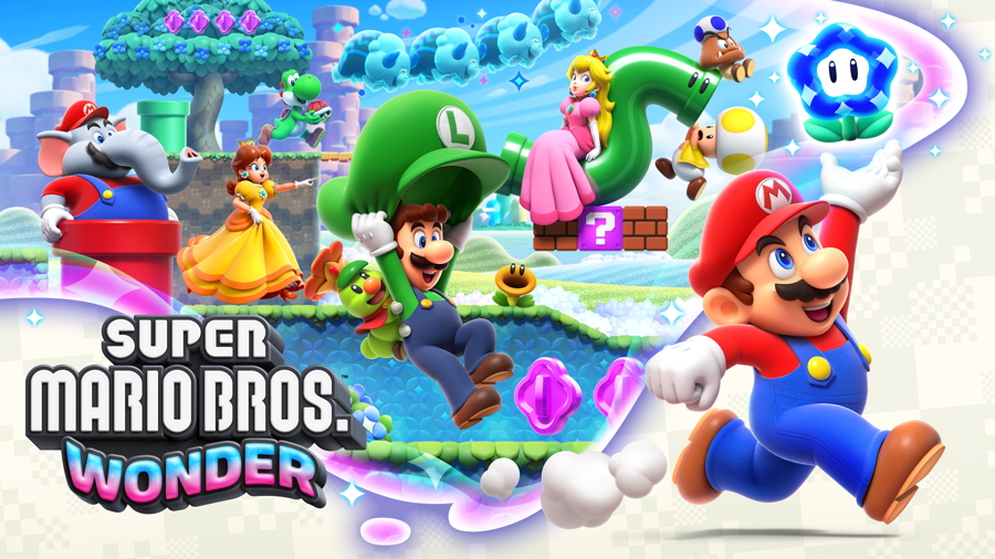 Super Mario Wonder Logo Switch