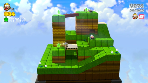 Super Mario 3D World 1-Toad Green Stars