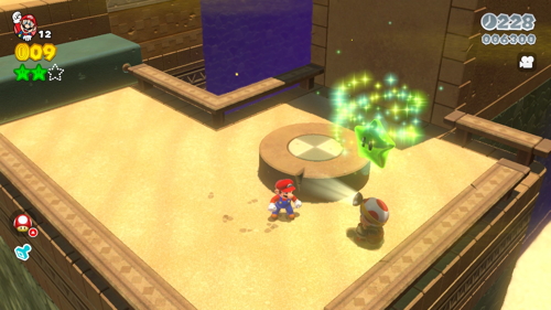 Super Mario 3D World 2-1 Green Stars