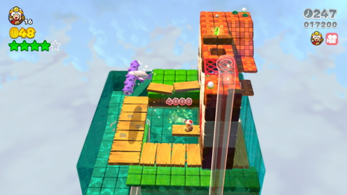 Super Mario 3D World 3-Toad Green Stars
