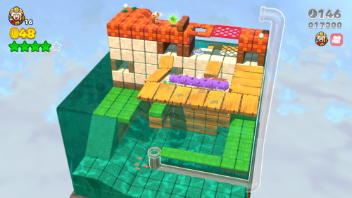 Super Mario 3D World 3-Toad Green Stars