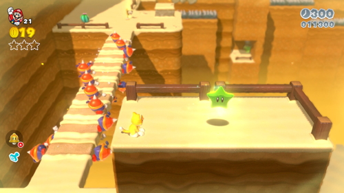 Super Mario 3D World 4-1 Green Stars