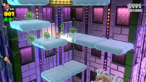 Super Mario 3D World Bowser-Castle Green Stars