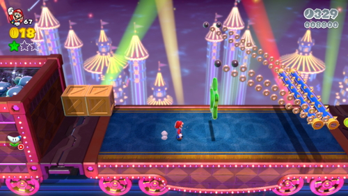 Super Mario 3D World Bowser-Train Green Stars