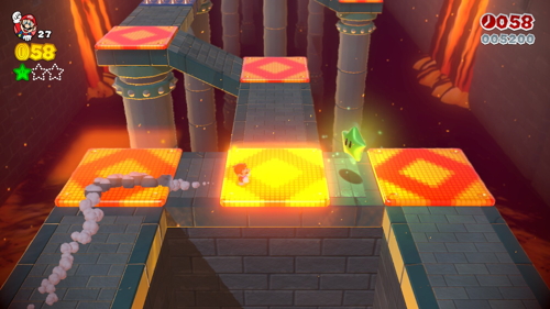 Super Mario 3D World Castle-3 Green Stars