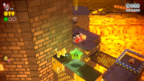 Super Mario 3D World Castle-Castle Green Stars