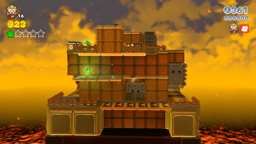 Super Mario 3D World Castle-Toad Green Stars