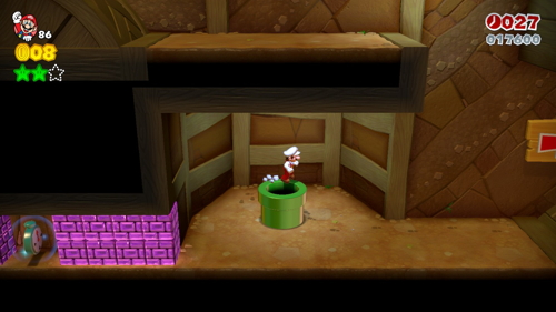 Super Mario 3D World Mushroom-1 Green Stars