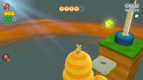 Super Mario 3D World Mushroom-2 Green Stars