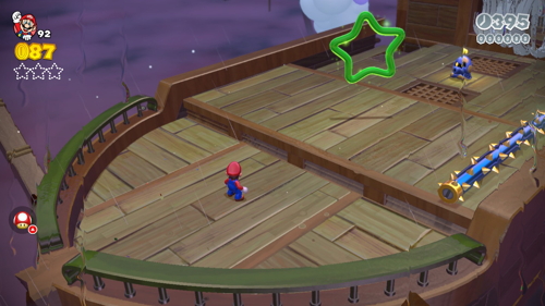 Super Mario 3D World Mushroom-6 Green Stars