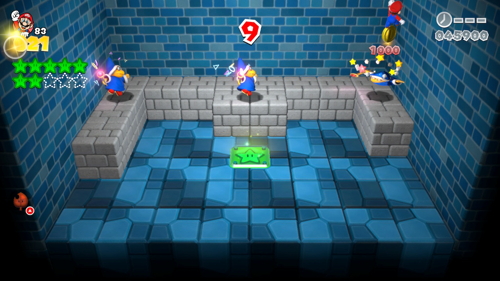 Super Mario 3D World Mushroom-Mystery Green Stars