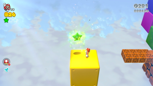Super Mario 3D World Star-5 Green Stars