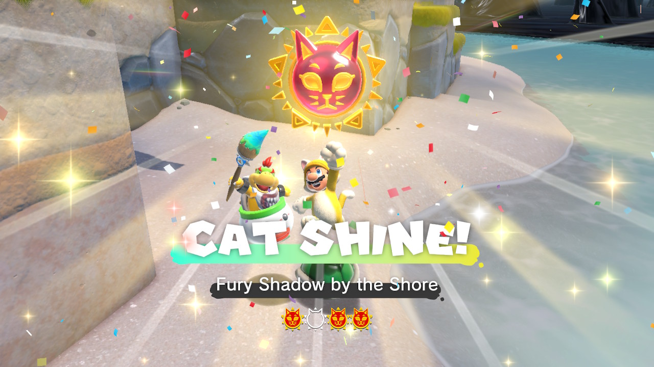 Bowser's Fury Cat Shines