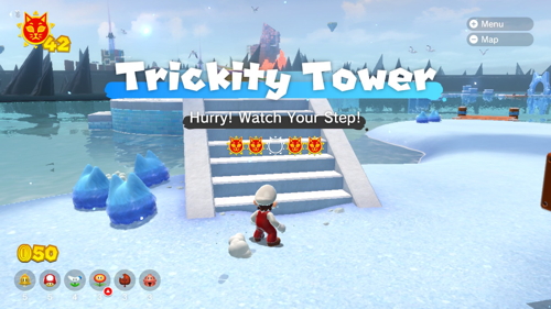 Bowser's Fury Trickity Tower Cat Shine