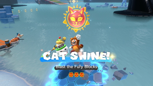 Bowser's Fury Trickity Tower Cat Shine