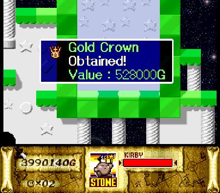 Kirby Super Star Gold Crown