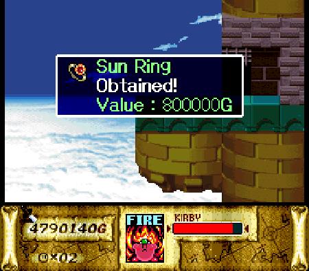 Kirby Super Star Sun Ring