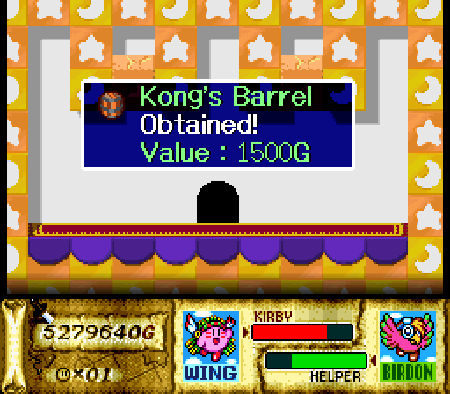 Kirby Super Star Kong's Barrel