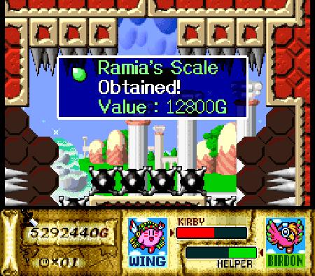 Kirby Super Star Ramia's Scale