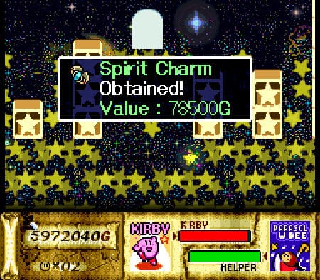 Kirby Super Star Spirit Charm