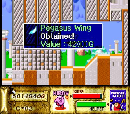 Kirby Super Star Pegasus Wing