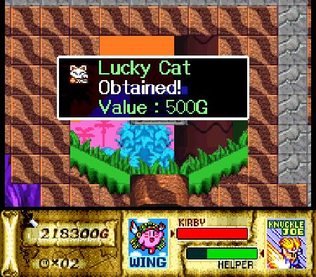 Kirby Super Star Lucky Cat