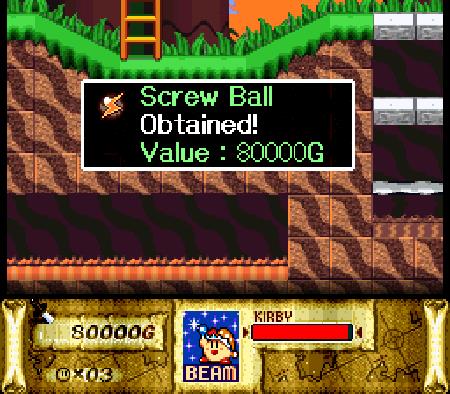 Kirby Super Star Screw Ball