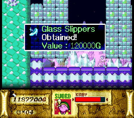 Kirby Super Star Glass Slippers