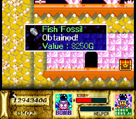 Kirby Super Star Fish Fossil