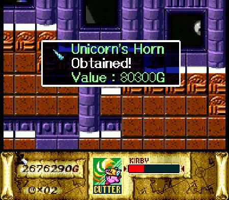 Kirby Super Star Unicorn Horn