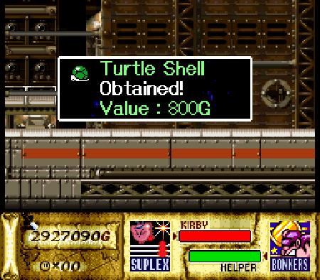 Kirby Super Star Turtle Shell