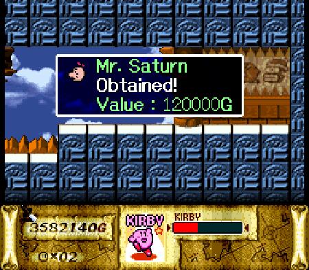 Kirby Super Star Mr. Saturn