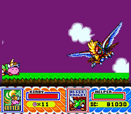 Kirby Super Star Dyna Blade Boss Fight