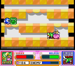 Kirby Super Star Block Pushing Boss Fight