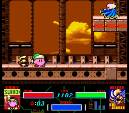 Kirby Super Star Meta Knight Boss Fight