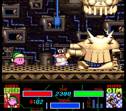 Kirby Super Star Reactor Boss Fight