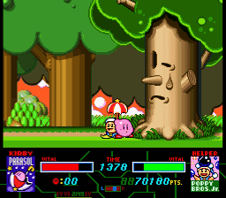 Kirby Super Star Whispy Woods Defeat